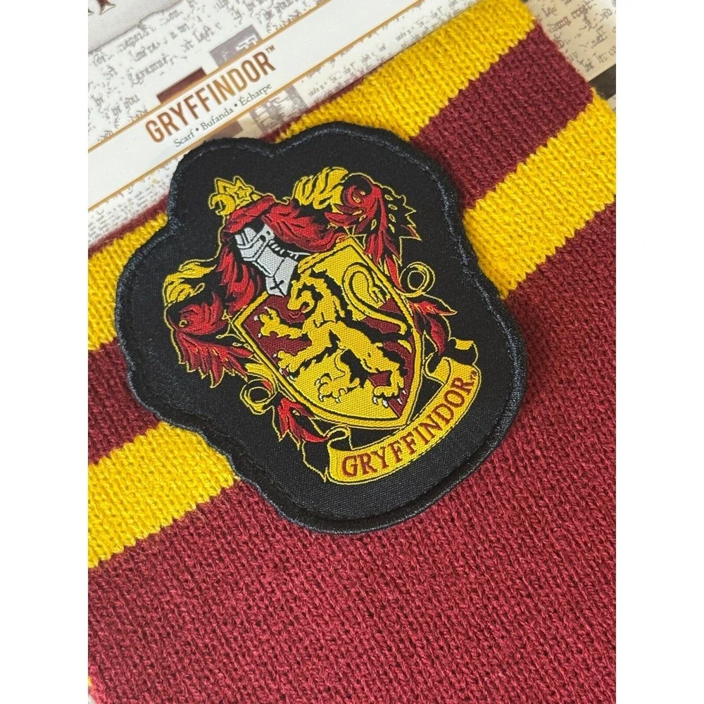 Harry Potter Gryffindor Scarf Patch‎ Woven Knit Wizarding World Disguise